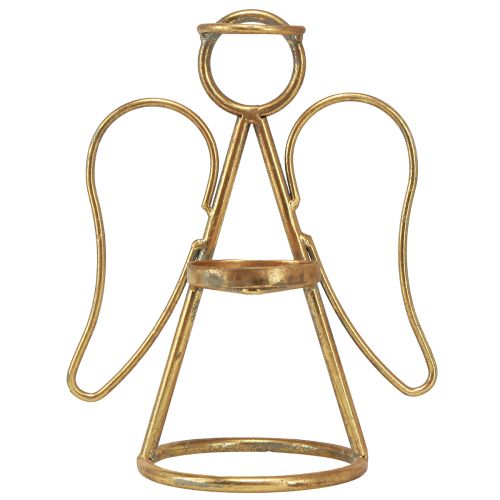 Floristik21 Kerzenhalter Engel Gold für Teelicht & Stumpenkerze H26cm