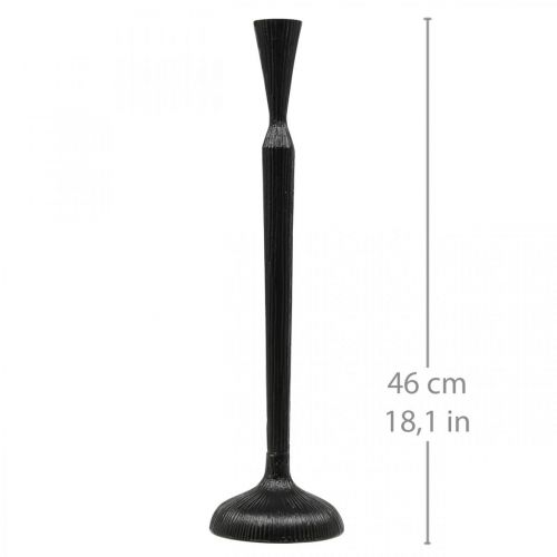 Artikel Kerzenständer Schwarz Metall Kerzenhalter Ø12cm H46cm