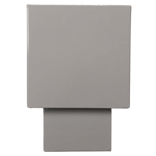 Pflanzgefäß Würfel Grau Metall