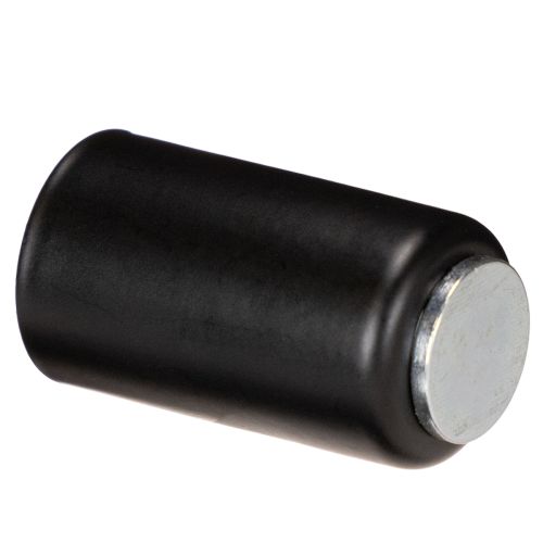 Magnetischer Kerzenhalter rund mattschwarz für Stabkerzen Ø 25 mm, 4er-Set | Floristik21.de
