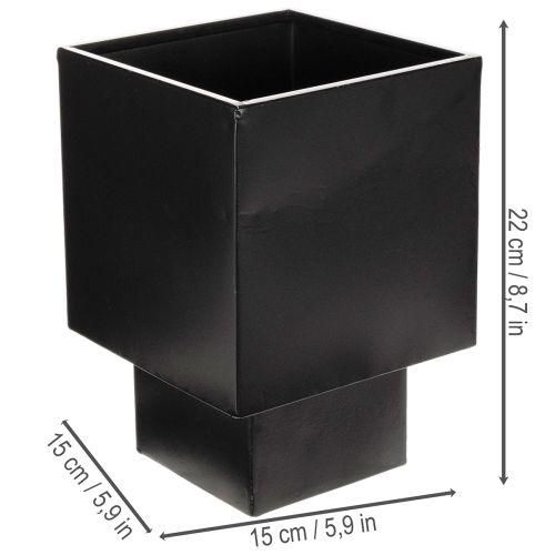Pflanzgefäß Würfel Metall