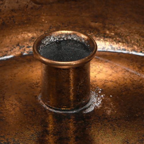 Artikel Kerzenhalter Schale Bronze Antik Optik Deko Ø22cm für 4 Stabkerzen