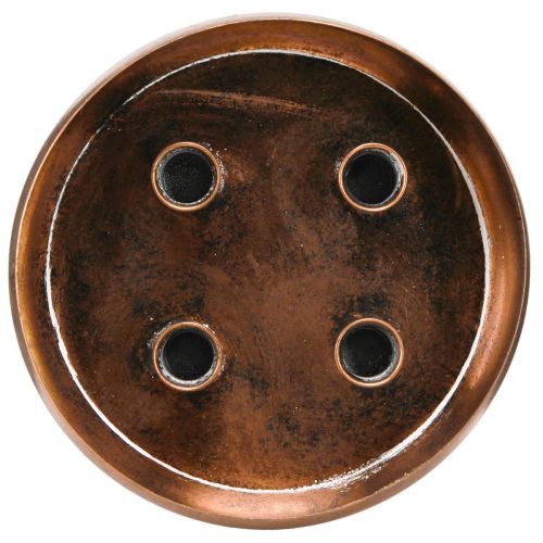 Artikel Kerzenhalter Schale Bronze Antik Optik Deko Ø22cm für 4 Stabkerzen