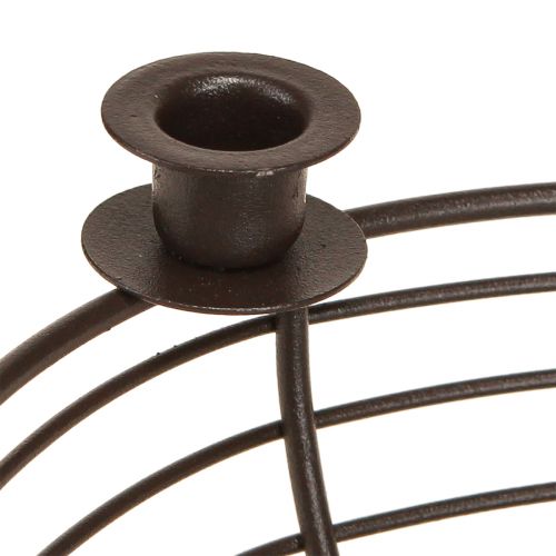 Artikel Kerzenhalter Dekoschale Metall Braun für 4 Kerzen, Elegante Tischdeko Ø14cm