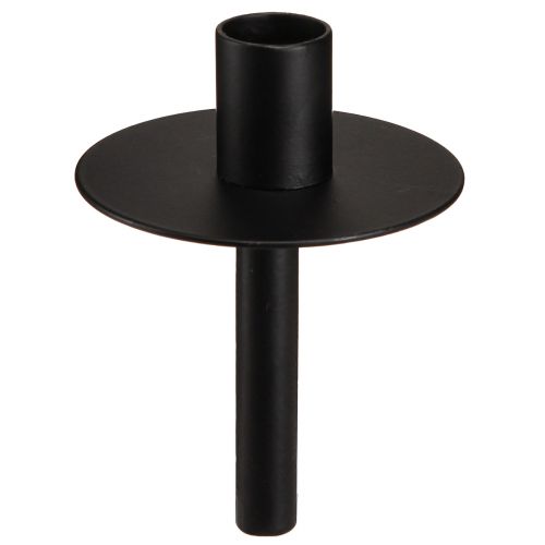 Artikel Kerzenhalter für Flaschen Schwarz Metall H12cm im 2er Set - Eleganz und Funktionalität für Ihre Dekoration