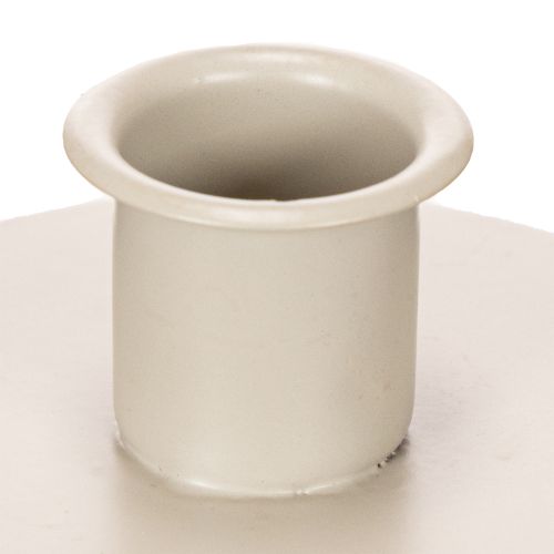 Kerzenhalter Metall Beige matt 8cm 3er-Set für Stabkerzen | Floristik21.de