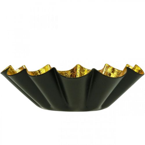 Artikel Teelichthalter Weihnachten Backform Schwarz Gold Ø12cm 2er Set
