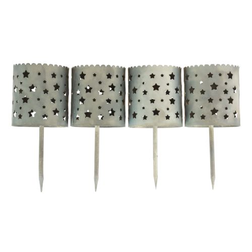 Floristik21 Kerzenhalter zum Stecken Adventskranz Ø6,5cm H14cm 4 St
