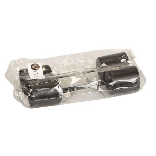 Steckbare Kerzenhalter Schwarz aus Metall - Für Stabkerzen bis Ø 3,2 cm - 4er Set | Floristik21.de