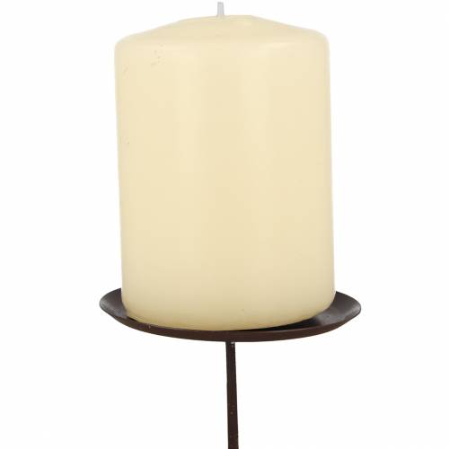 Artikel Kerzenhalter Braun Ø6cm 4St