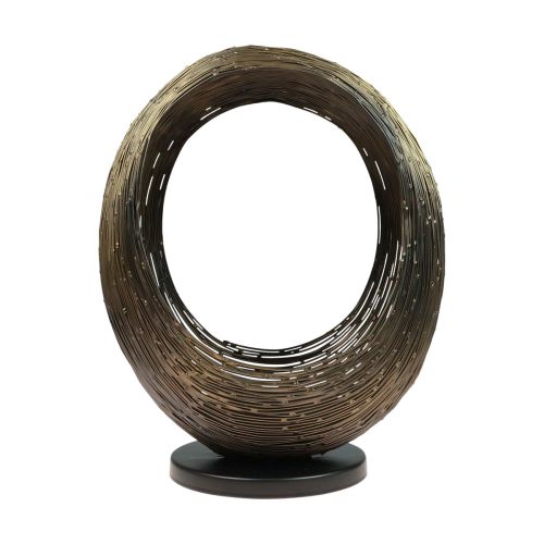 Floristik21 Kerzenleuchter Metall Deko Skulptur Teelichthalter H33,5cm
