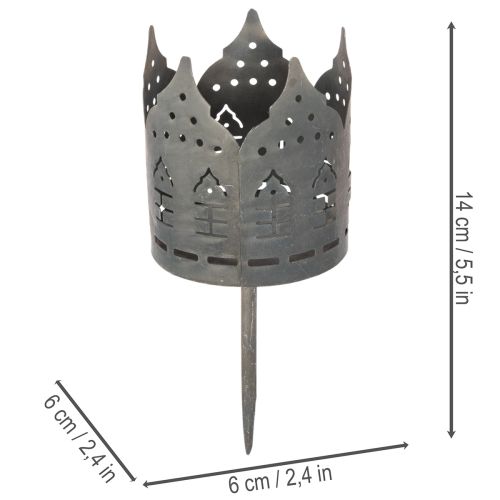 Teelichthalter mit Steckdorn