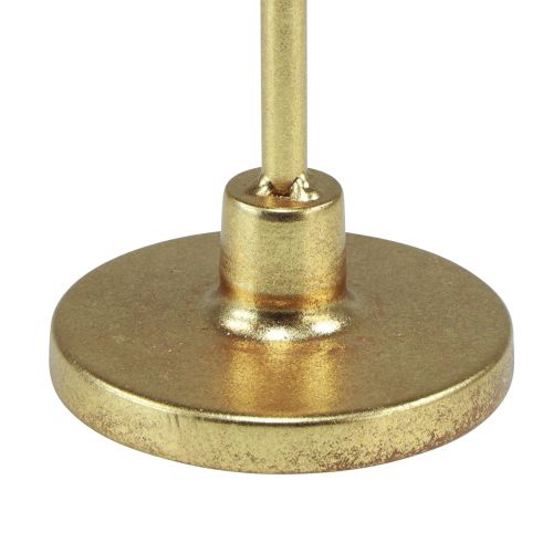 Artikel Kerzenständer Gold Stabkerzenhalter Metall H26cm