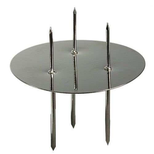 Adventskranzstecker Silber Ø8cm