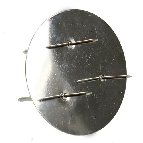 Floristik21 Adventskranzstecker Silber Ø8cm