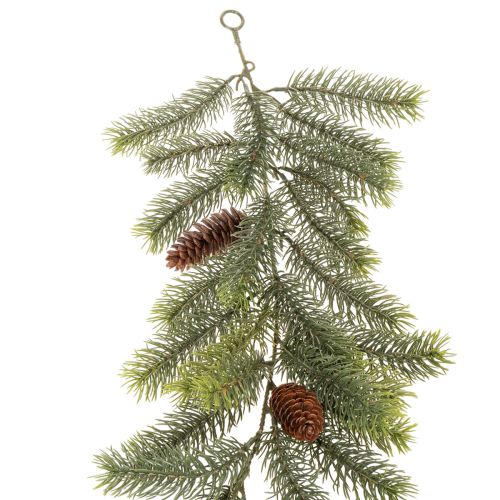 Künstliche Kieferngirlande mit Zapfen, 190 cm, Grün, Kunststoff