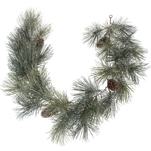 Künstliche Kieferngirlande mit Zapfen, 180 cm, Grün-Braun