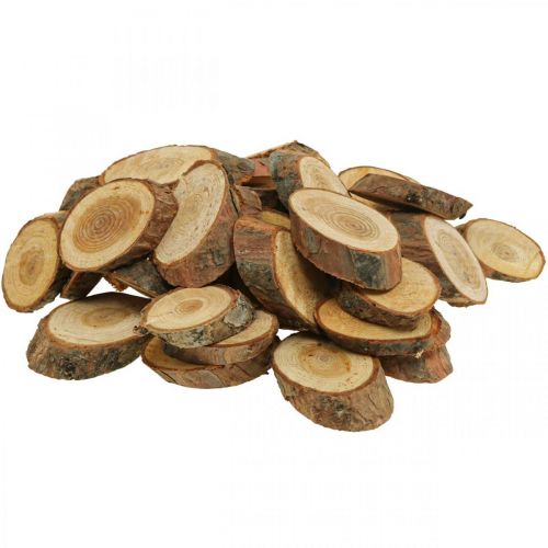 Artikel Holzscheiben Deko Streudeko Holz Kiefer Oval Ø4-5cm 500g