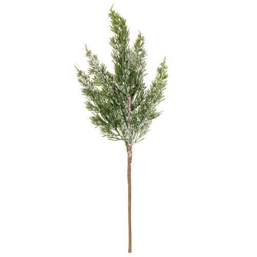 Künstlicher Kiefernzweig, beschneit, 40 cm, 3er-Set | Floristik21.de