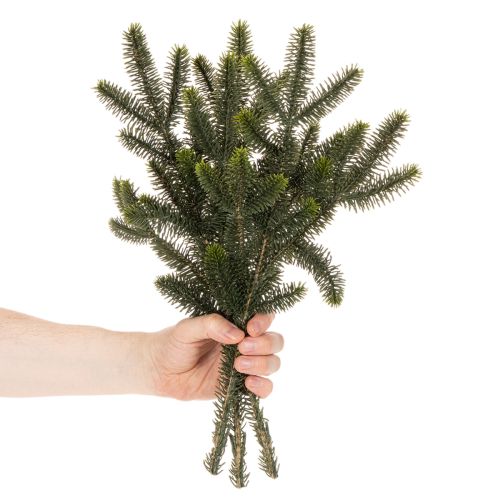 Künstlicher Tannenzweig 45 cm Grün 3er-Set für Tischdekoration und Gestecke | Floristik21.de