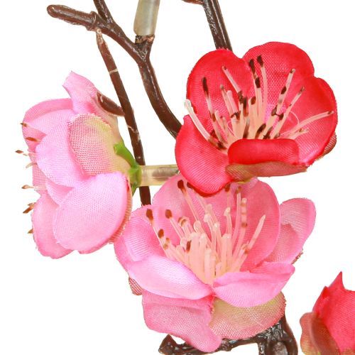 Artikel Kirschblütenzweig Kunstzweig Dekoration Dunkelrosa 96cm 2St Frühlingsdeko