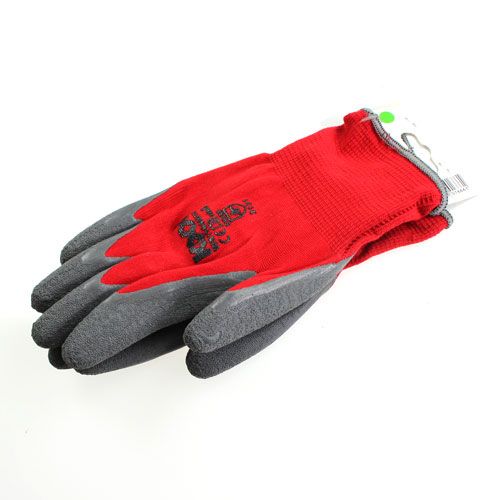 Artikel Kixx Nylon Gartenhandschuhe Gr.8 Rot, Grau