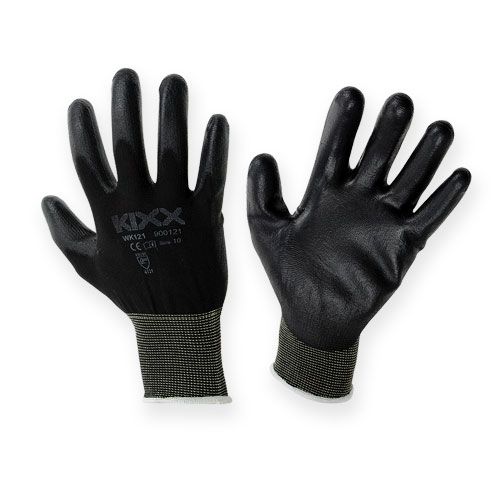 Floristik21 Kixx Nylon Gartenhandschuhe Gr.10 Schwarz