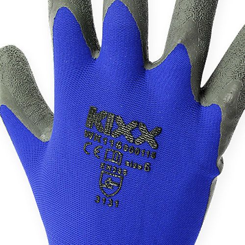 Floristik21 Kixx Nylon Gartenhandschuhe Gr.8 Blau, Schwarz