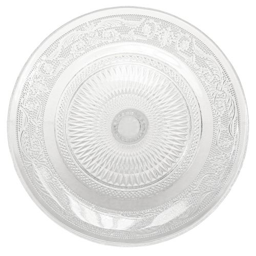 Artikel Glas-Tortenplatte auf Fuß, Ø 20cm - Elegante Kuchenpräsentation für Feiern und Events