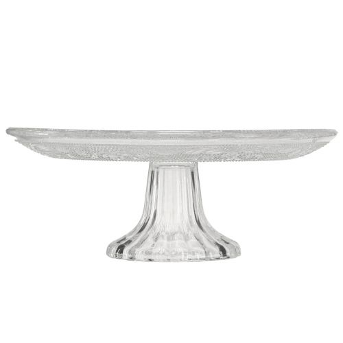 Artikel Glas-Tortenplatte auf Fuß, Ø 20cm - Elegante Kuchenpräsentation für Feiern und Events