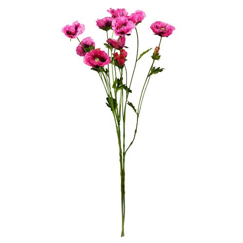 Floristik21 Klatschmohn Pink 63cm 3St