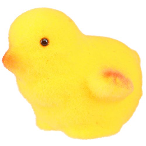 Artikel Kleine Osterküken Gelb Orange Beflockt Deko 18 St für Floristen