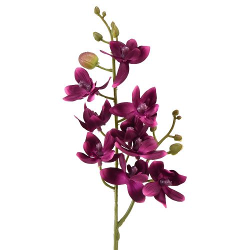 Kleine Orchidee Phalaenopsis Künstliche Blume dunkellila 30cm