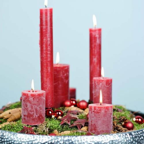Floristik21 Kokos Stern Rot 5cm 50 St Weihnachtsdekoration Dekosterne