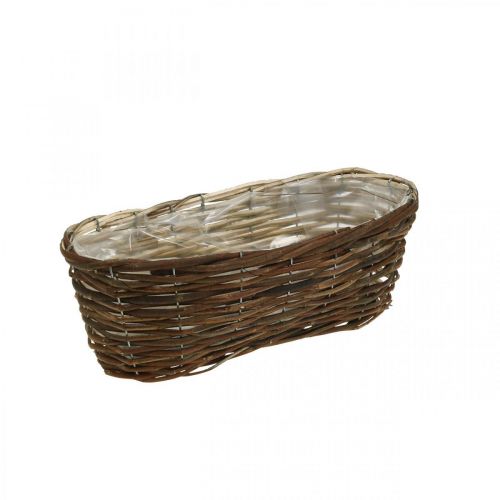 Korb zum Bepflanzen, Blumenschmuck, Holzkorb Natur L35cm 11,5cm Korb zum Bepflanzen, Blumenschmuck, Holzkorb Natur L35cm 11,5cm