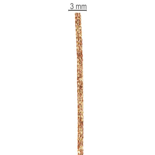 Dekokordel Rolle 3mm 20m Gold Kunststoff für Geschenkdekoration | Floristik21.de