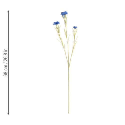 Artikel Kornblume Kunstblume Blau 68cm 4er-Set Realistische Sommerdekoration