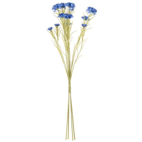 Artikel Kornblume Kunstblume Blau 68cm 4er-Set Realistische Sommerdekoration