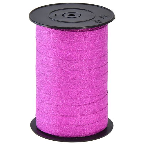 Floristik21 Geschenkband mit Glitter Magnetico Metallic Pink 10mm 100m