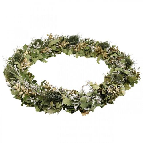 Artikel Weihnachtskranz Trockenkranz Eiche Kardendistel Ø45cm