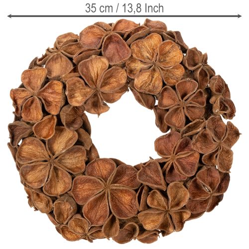 Landlotus Türkranz aus Naturmaterial Ø 35 cm Braun | Floristik21.de