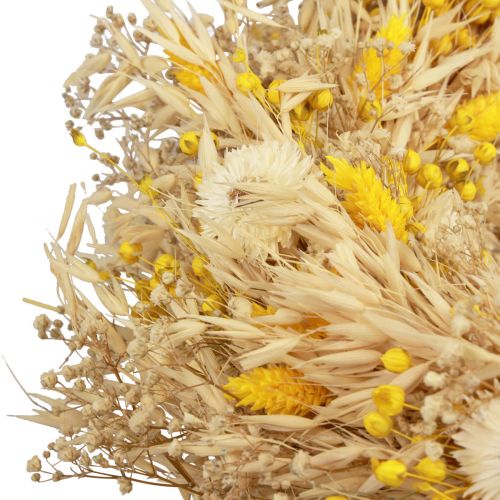 Artikel Deko Kranz Haferkranz Naturkranz Strohblumen Gelb Ø29cm