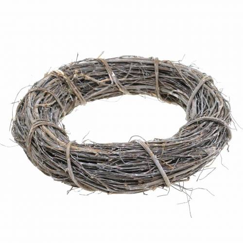 Deko-Kranz Weide Ø25cm Weiß gewaschen