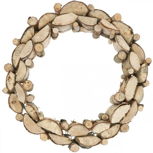 Deko Kranz Birke Holzkranz Tischdeko Ø30cm H7cm