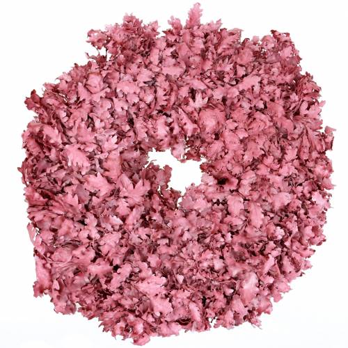 Kranz Eichenlaub Rosa gewachst Ø38cm Kranz Eichenlaub Rosa gewachst Ø38cm