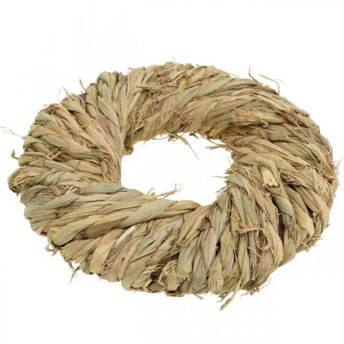 Floristik21 Strohkranz geflochten Ø19cm Mini Deko Kranz Natur Türkranz