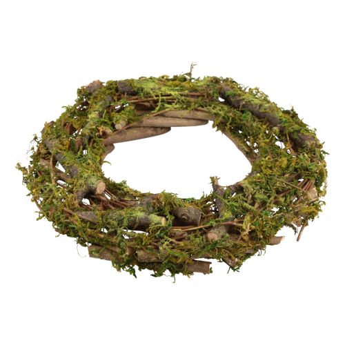Floristik21 Kranz Naturkranz Holzkranz Zweige Moos Glitter Ø40cm