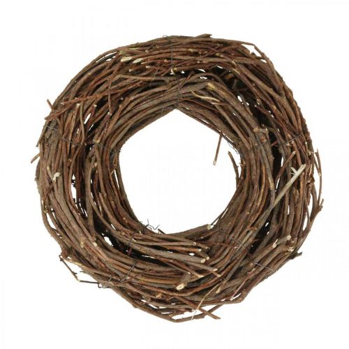 Deko Kranz Rebe Ø25cm Braun Natur Kranz aus Zweigen Tischdeko