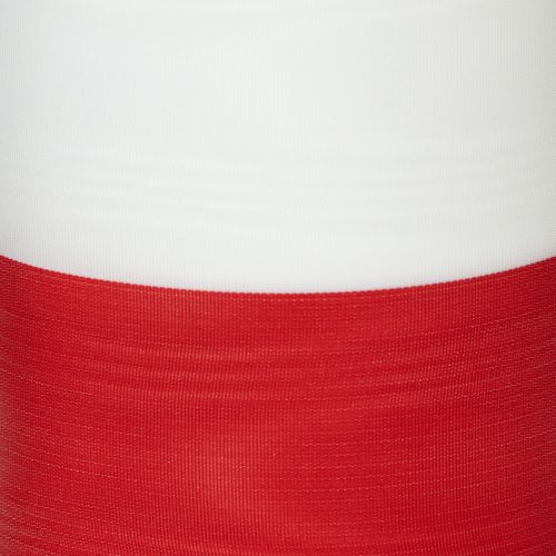 Kranzband Moiré Weiß-Rot 100 mm - Hochwertiges Trauerband für Floristen | Floristik21.de