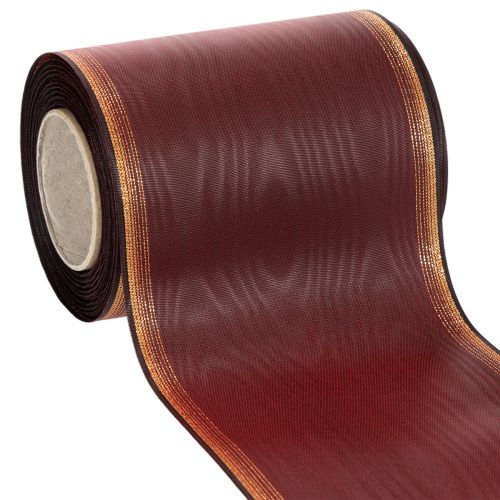 Kranzband Bordeaux Moiré 125mm Dekoband
